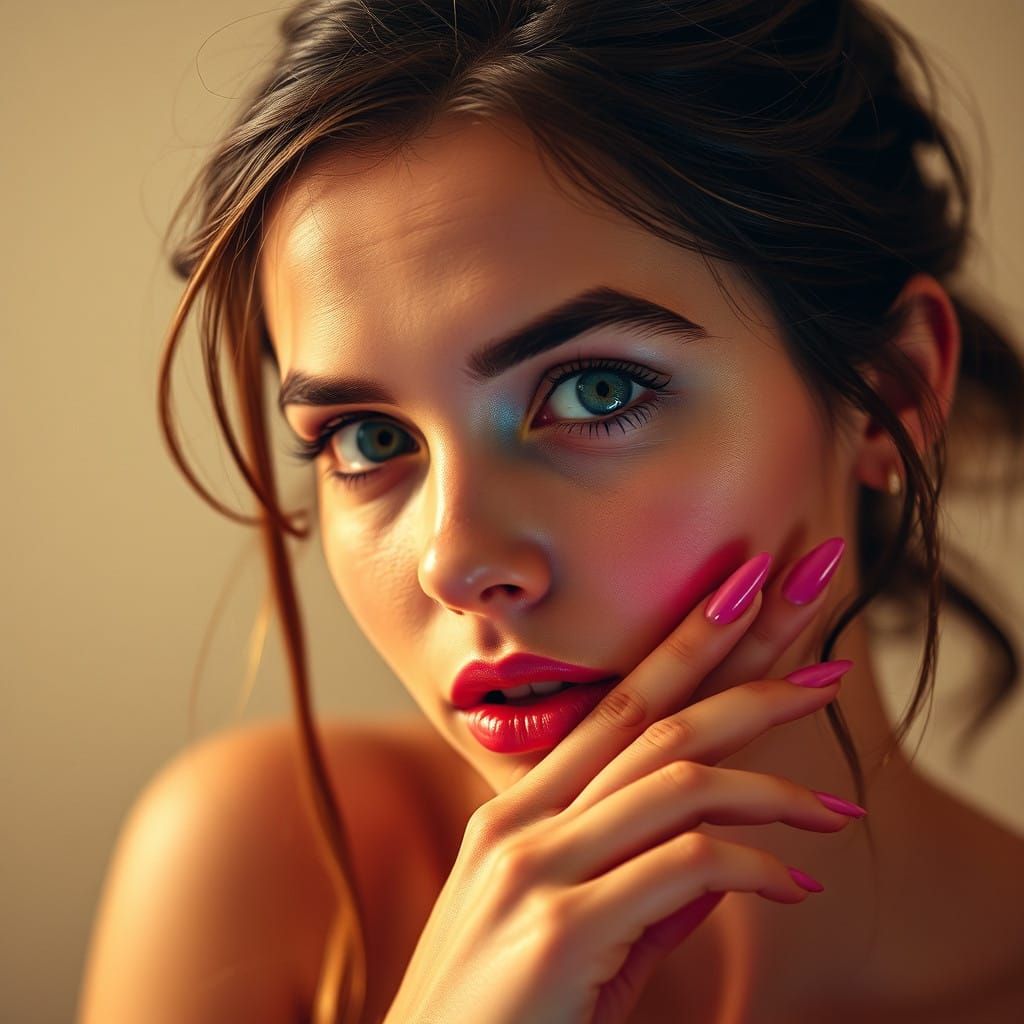 Attractive LSD Visionary in Psychedelic Dreamstate