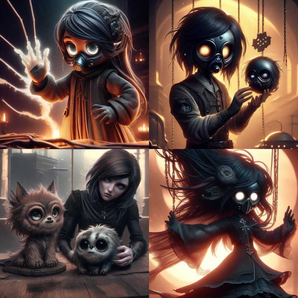 Mysterious Dark Master of the Gothic Puppet