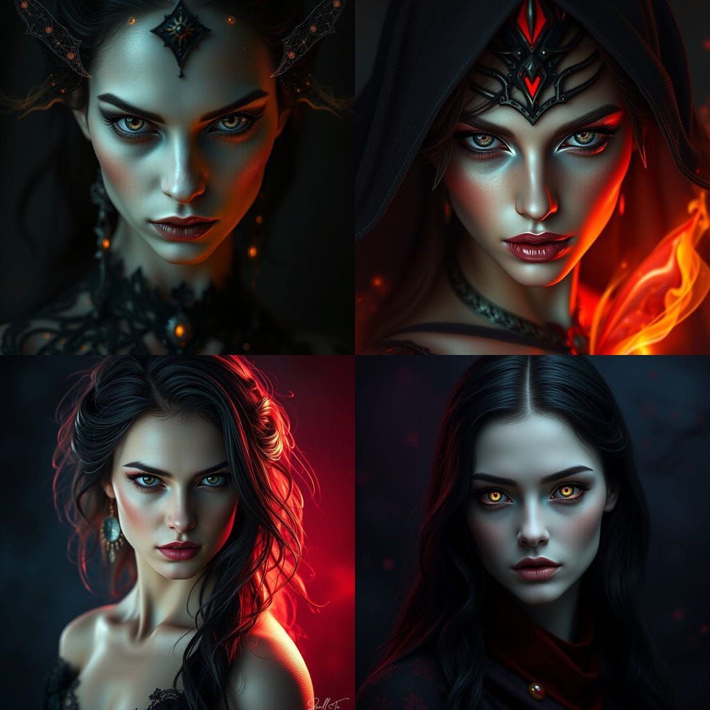 Ethereal Goddess Trapped by Dark Mysticism