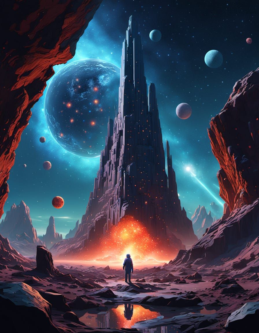 Celestial Sculptor Shaping Constellations in Nebula Studio