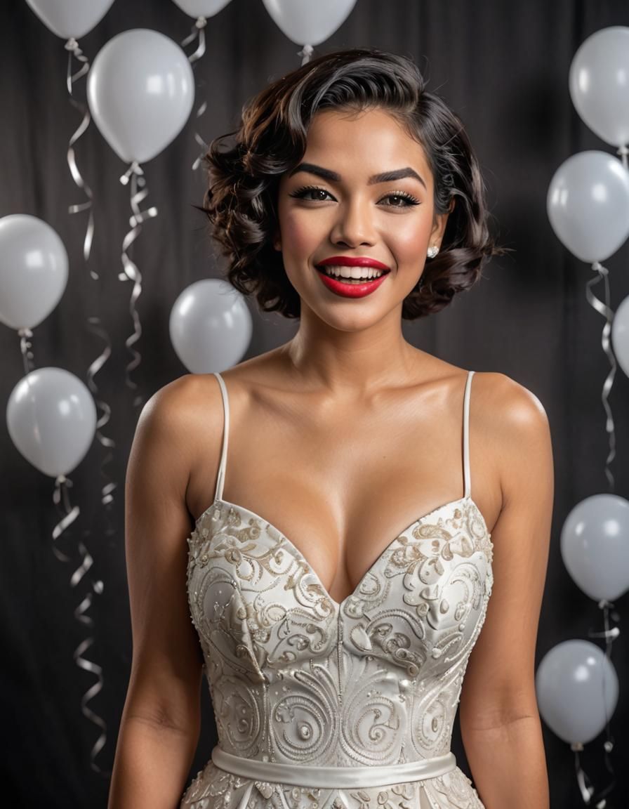 Indonesian Woman Channels Marilyn Monroe for Birthday