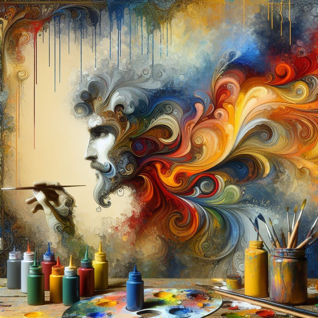 Vibrant Abstract Expressionist Masterpiece