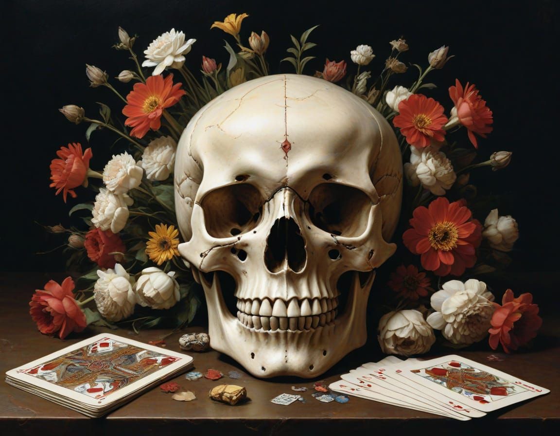 Memento Mori in Dark, Eerie Realism
