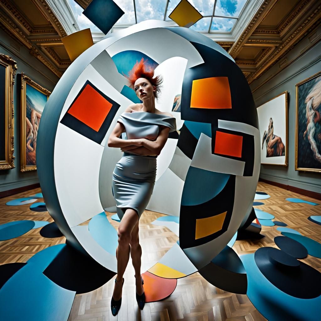 Gallery View of Abstract Art in Magical Realism