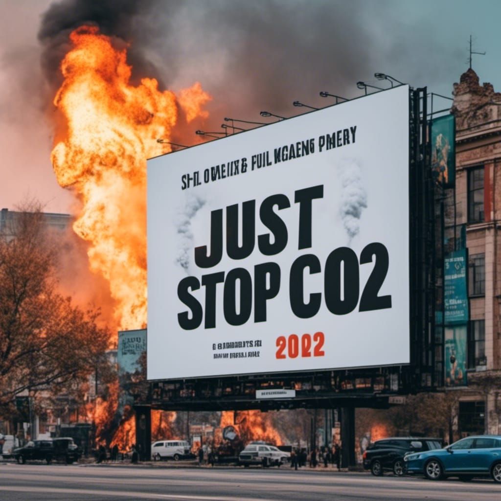 Climate Emergency Warning Explodes in Hyperrealistic Billboa...