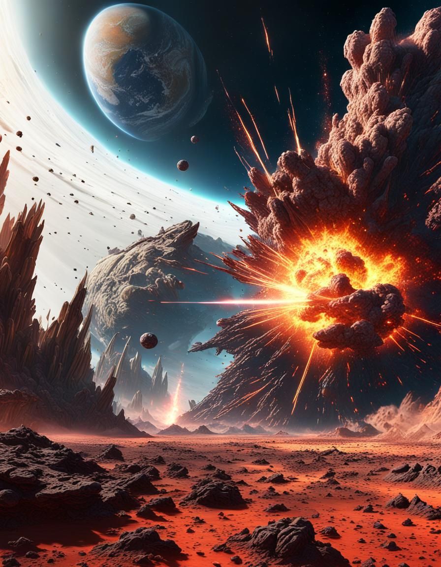 Distant Planetary Explosion in Unreal Engine 5