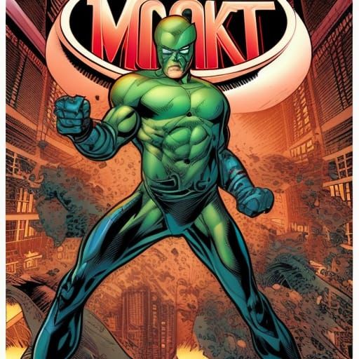 Dynamic Comic Book Art in Modern Style