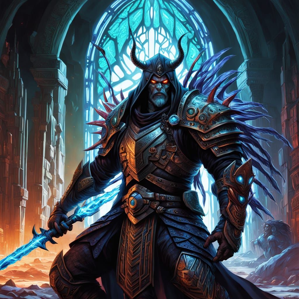 Zorathian Warlord Concept Art in Copic Marker Style