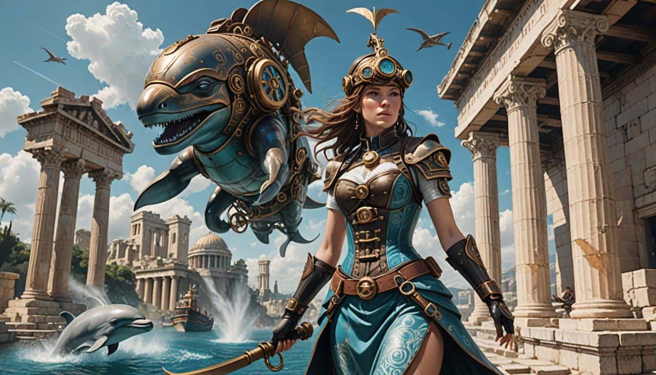 Steam Punk Goddess of the Aegean