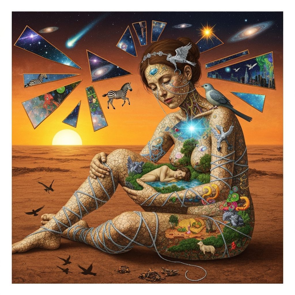 Mystical Shaman in Labyrinth of Music & Mirrors