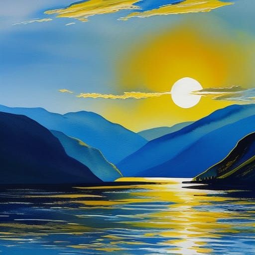 Luminous Loch Lomond in Vibrant Impressionist Masterpiece