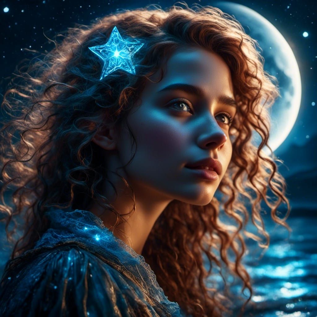 Ethereal Beach Goddess in Dreamy Realism Style