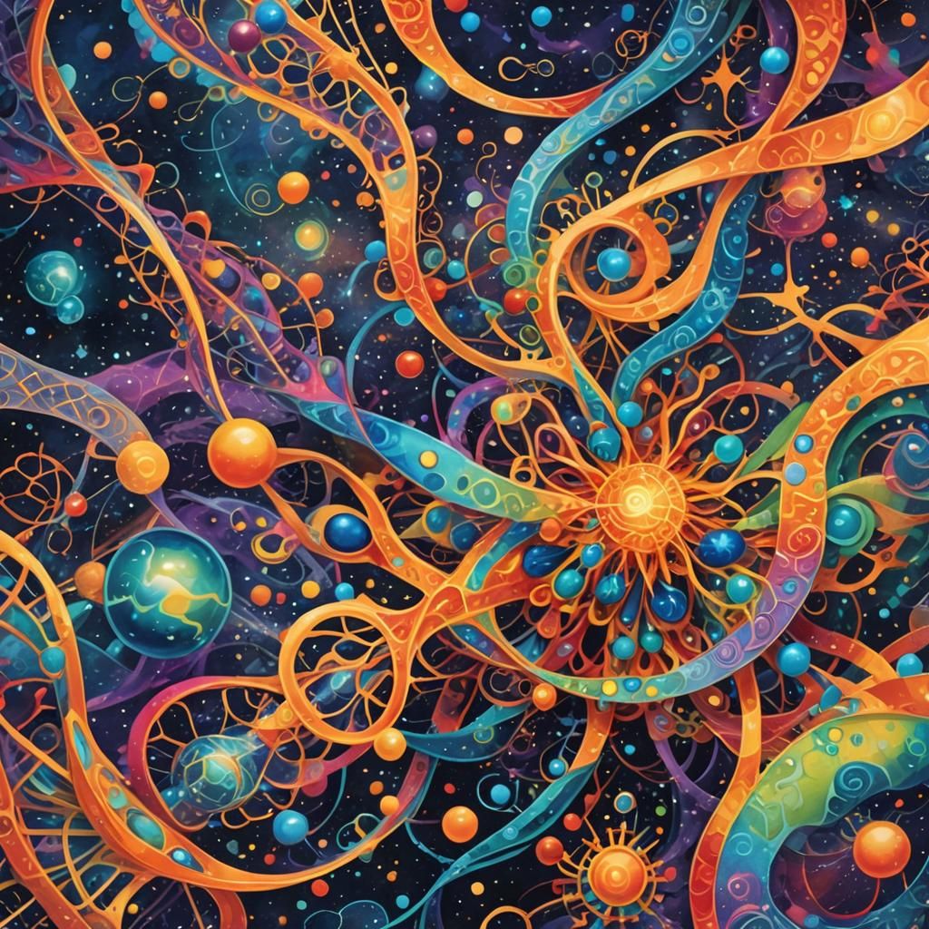Cosmic Dance of Life: Vibrant Molecules, DNA, and Culture Un...