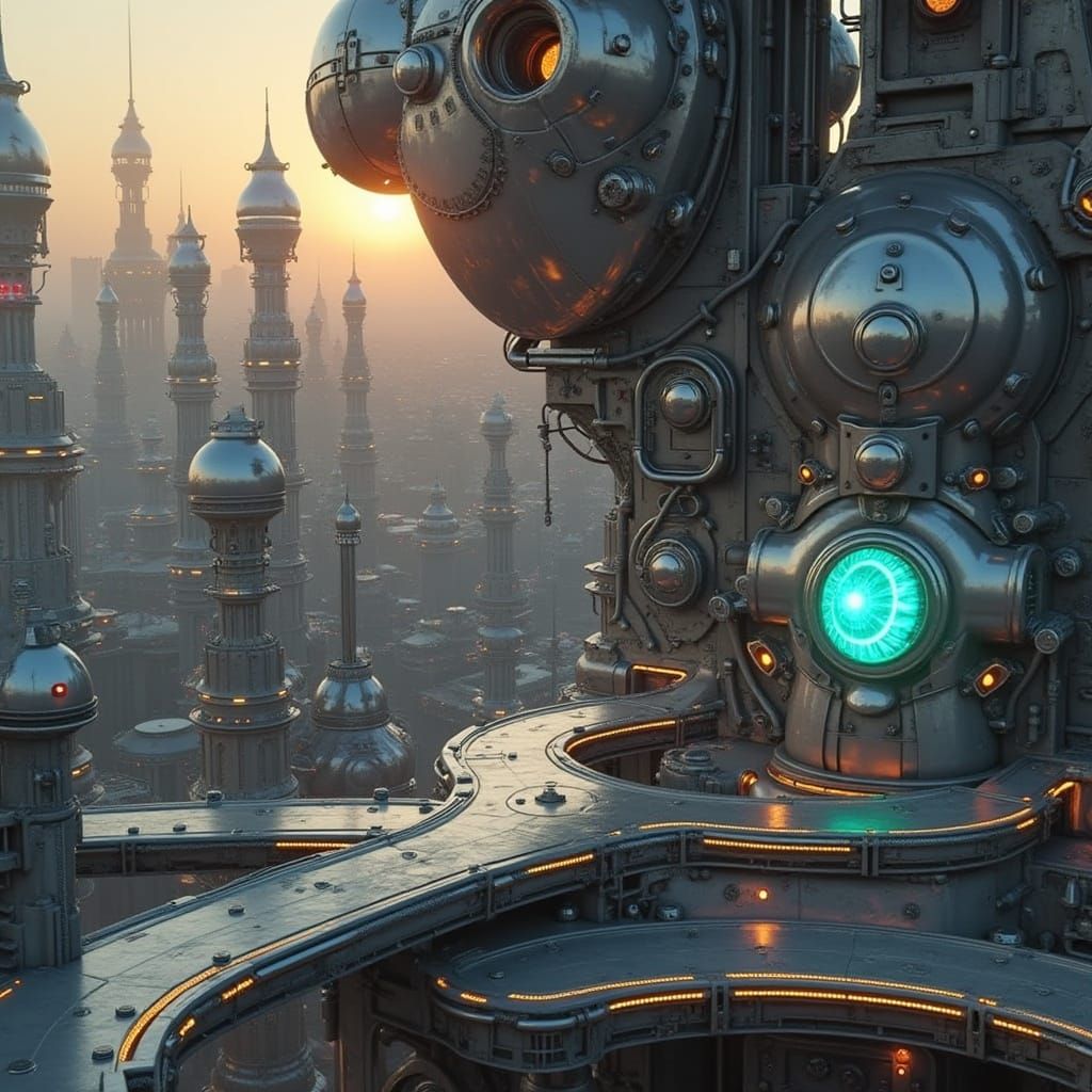 Athera model test: Flux Patrick Woodroffe Rodney Matthews Antoni Gaudí Friedensreich Hundertwasser