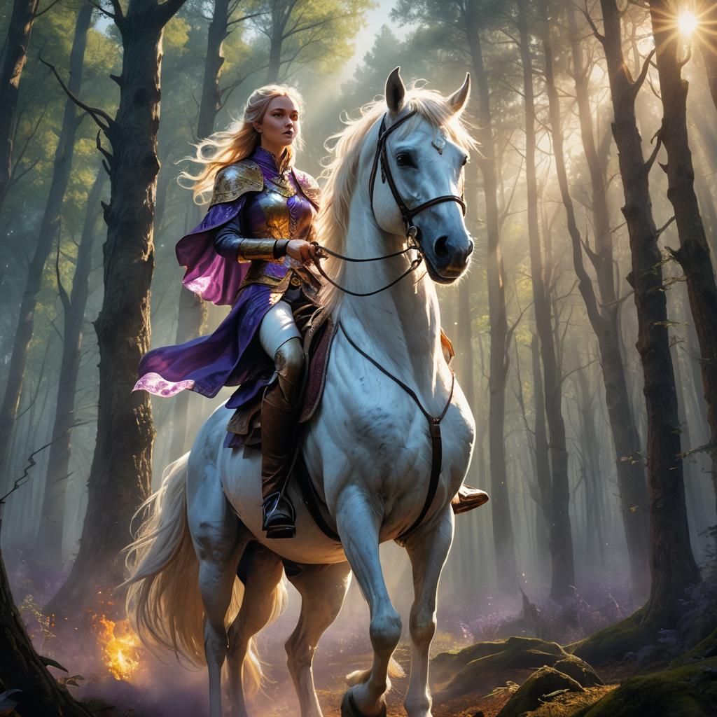 Sun Summoner Rides Through Slavic Forest