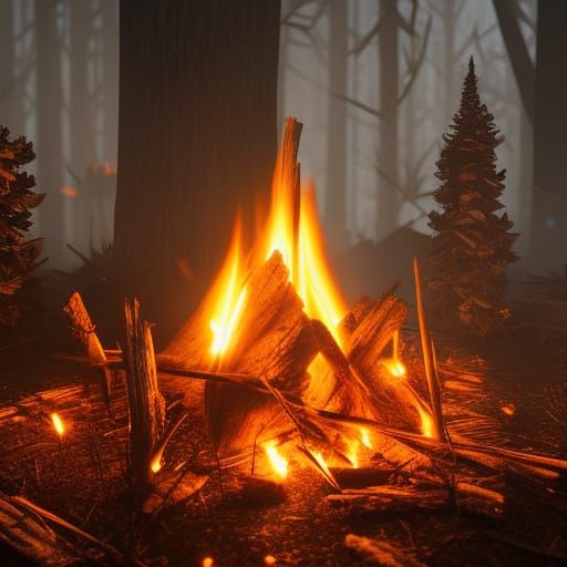 Witches' Bonfire: A Dark, Mystic Ritual