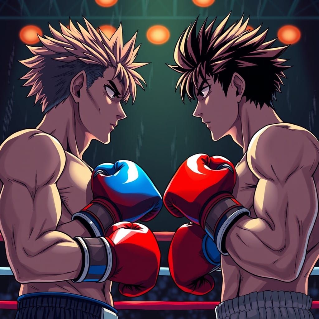 Manga-Inspired Anime Boxing Matchup