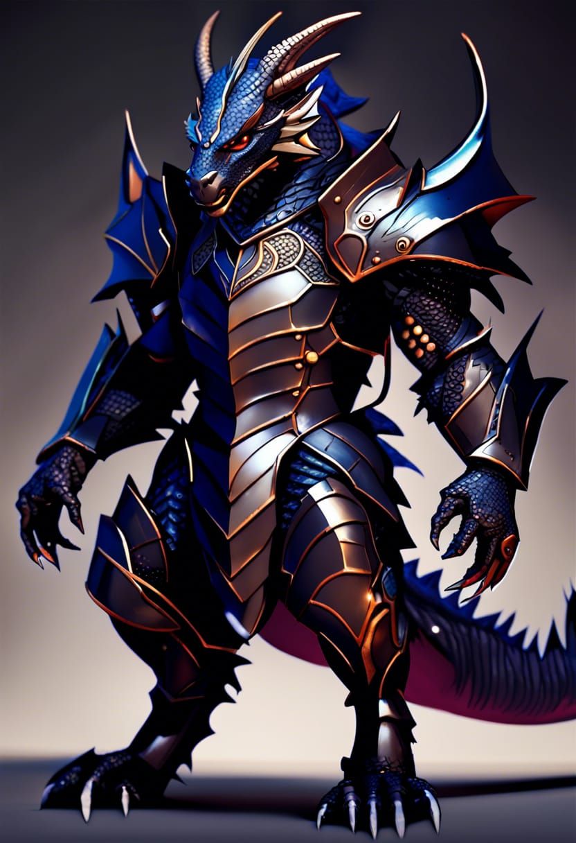 Masterpiece Dark Fantasy Dragon Armor Concept Art