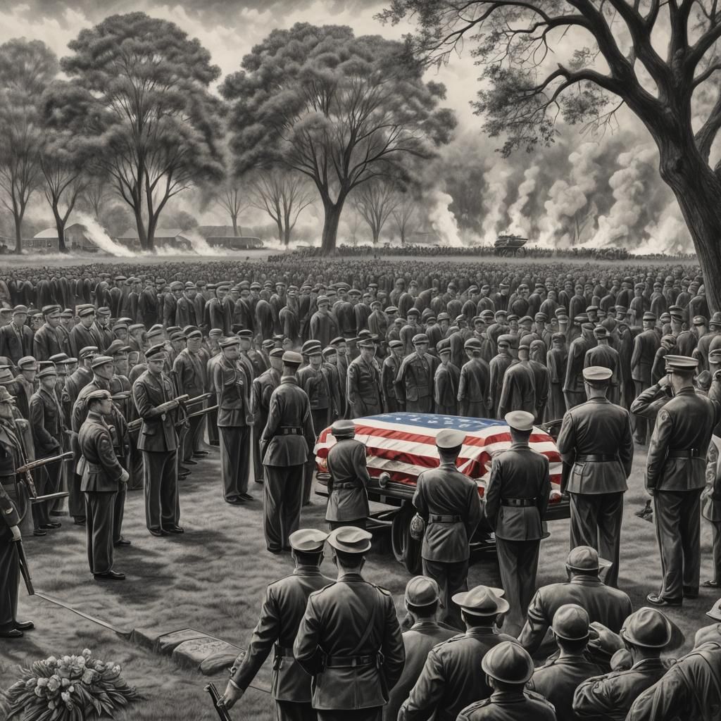 Honoring a Fallen United States Marine Corp Veteran in a Mov...