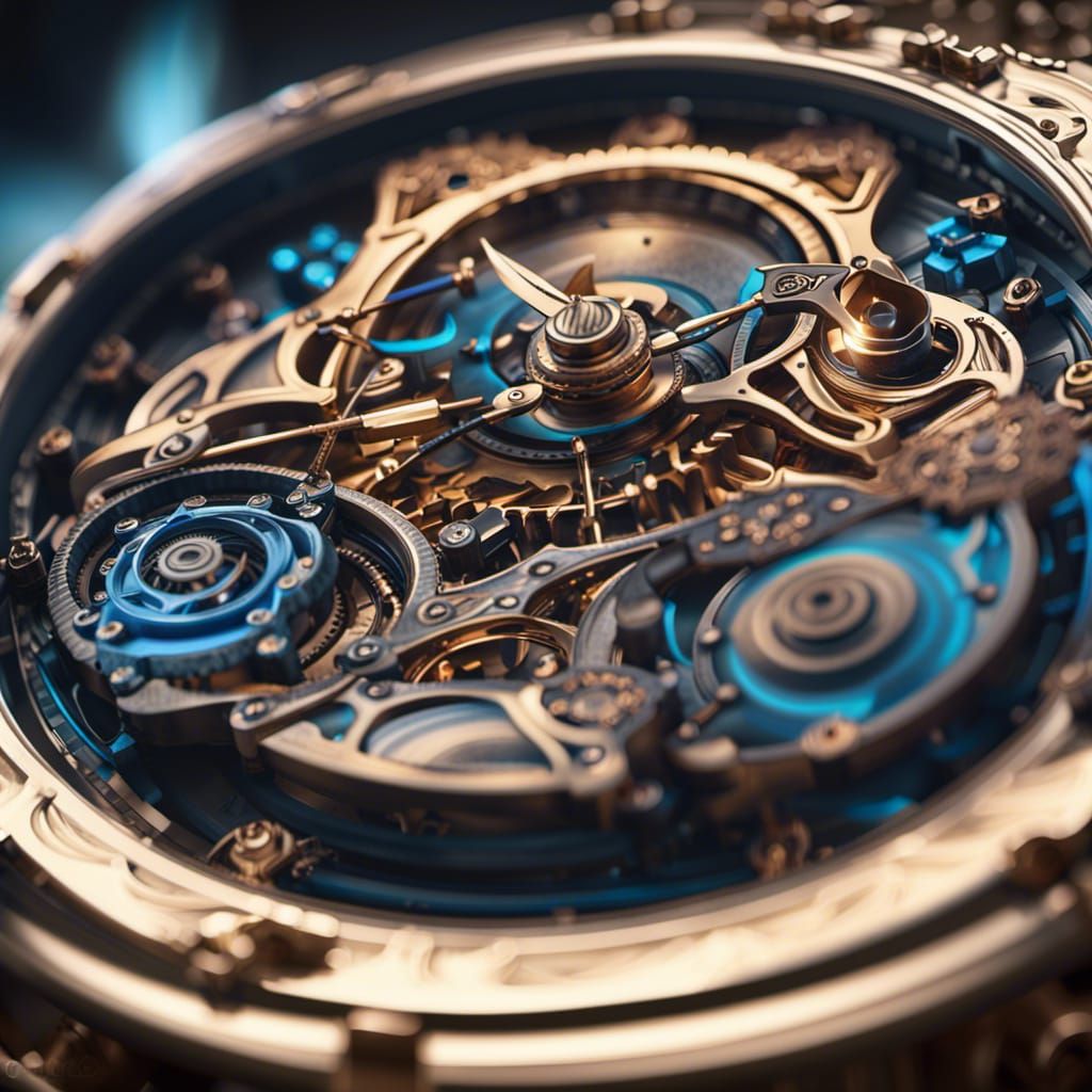 Luxurious Tourbillon Wristwatch in Deep Fantasy Detail