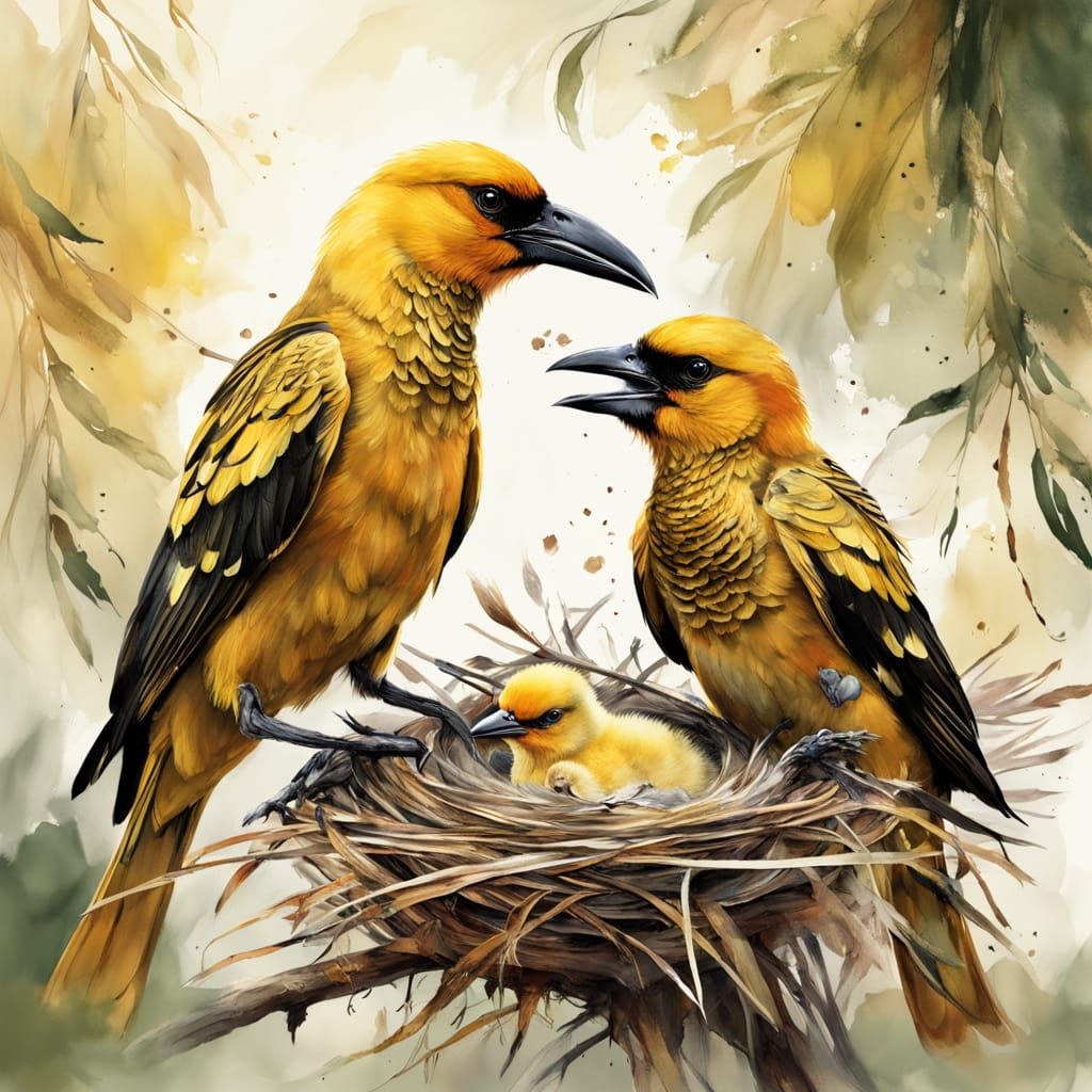 Golden oriole family