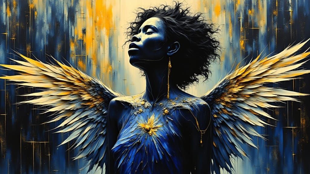 Archangel Goddess of Stained Glass Nebulae