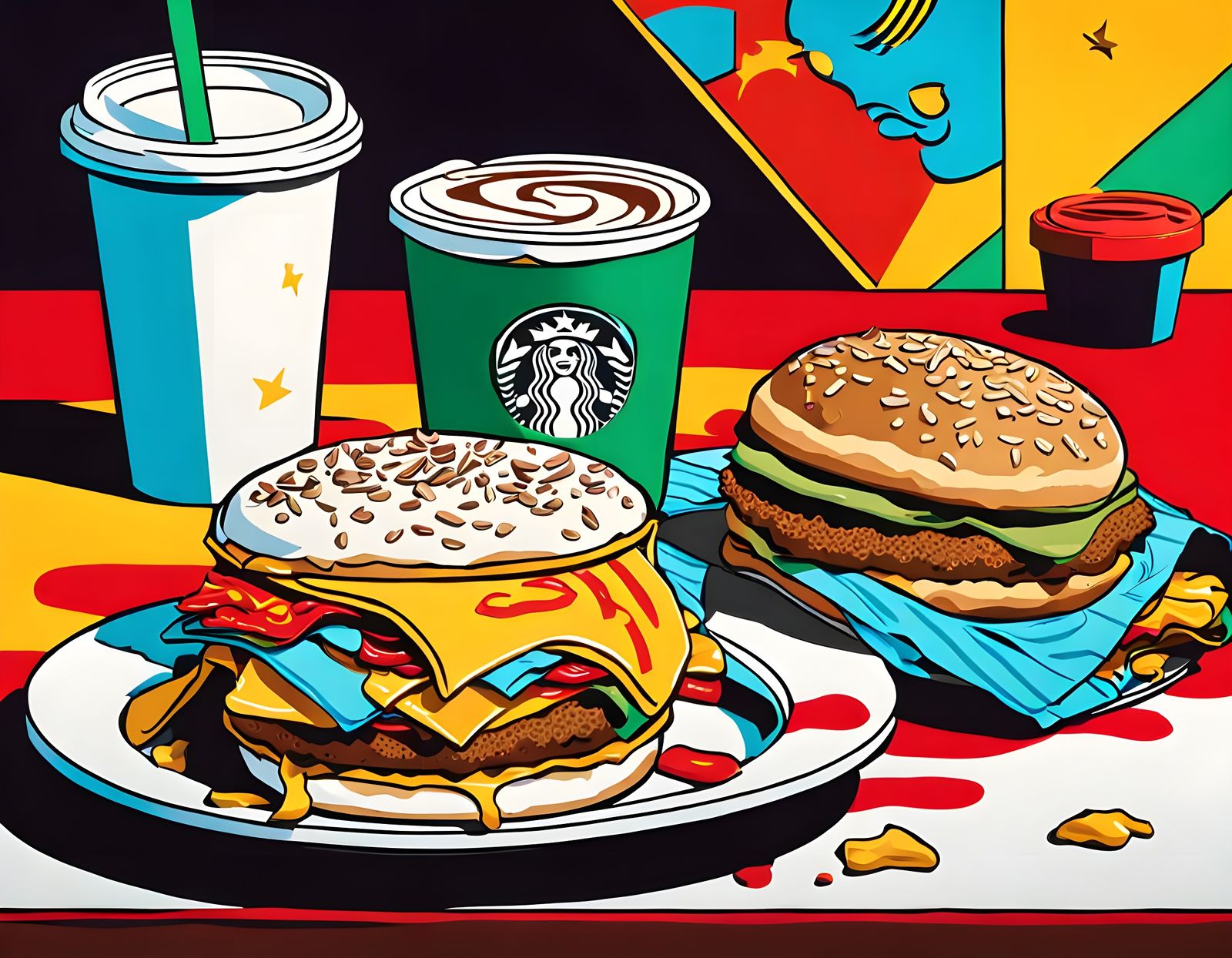 Fast Food Chaos in a Winter Wonderland