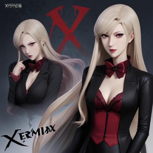 Surreal Anime Art of Yor Forger as Vampire