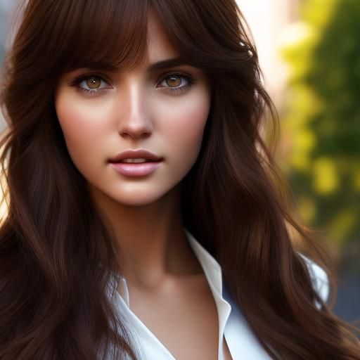 Hyper Realistic Spanish Beauty in Glamorous Pose