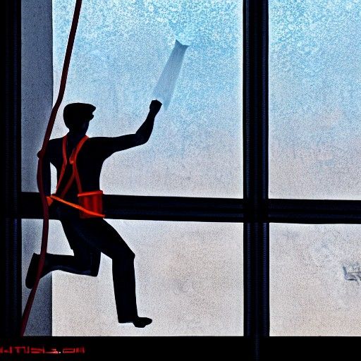 Window Cleaner in Photorealistic Scene