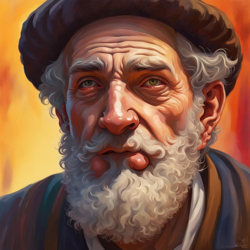 A Proud Jew in Hyperrealistic Concept Art