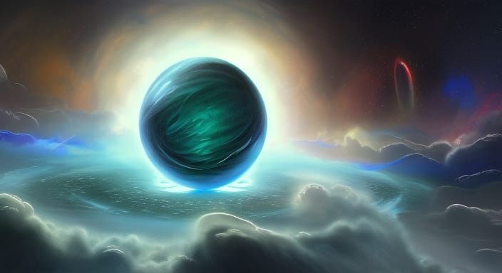 Ethereal Space Dragon Dominates the Cosmos in Dark Fantasy A...