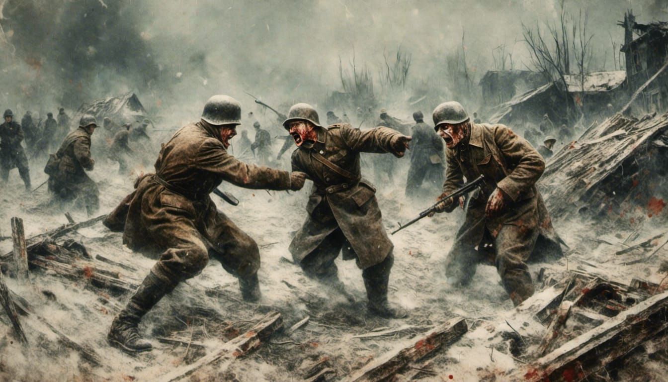 Stalingrad Battle: Russian and German Soldiers in WWII