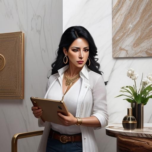 Elegant Interior Designer in Luxury Studio