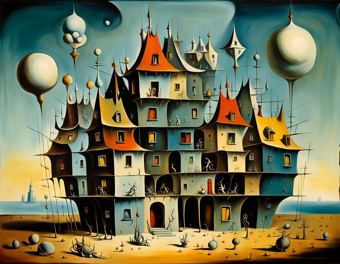 Surrealist Masterpiece: Dreamlike Liminal Space
