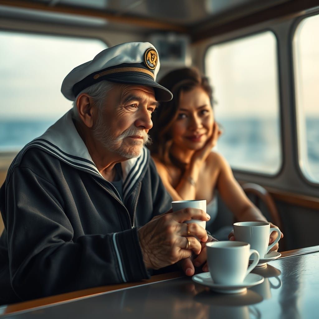 Sailor and Muse: A Hyperrealistic Portrait