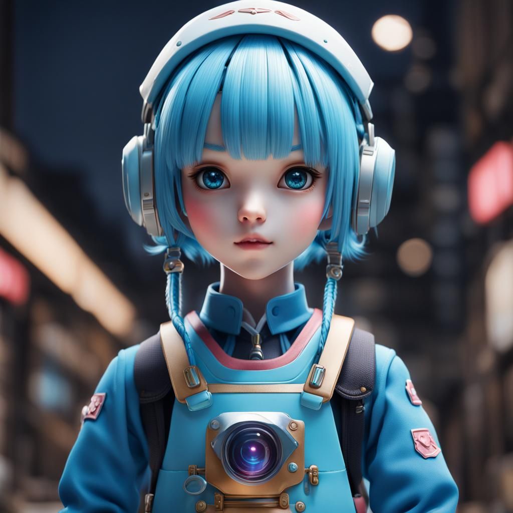 Ultra Realistic Kawaii Dolls in Pastel Colors and Mechanical...