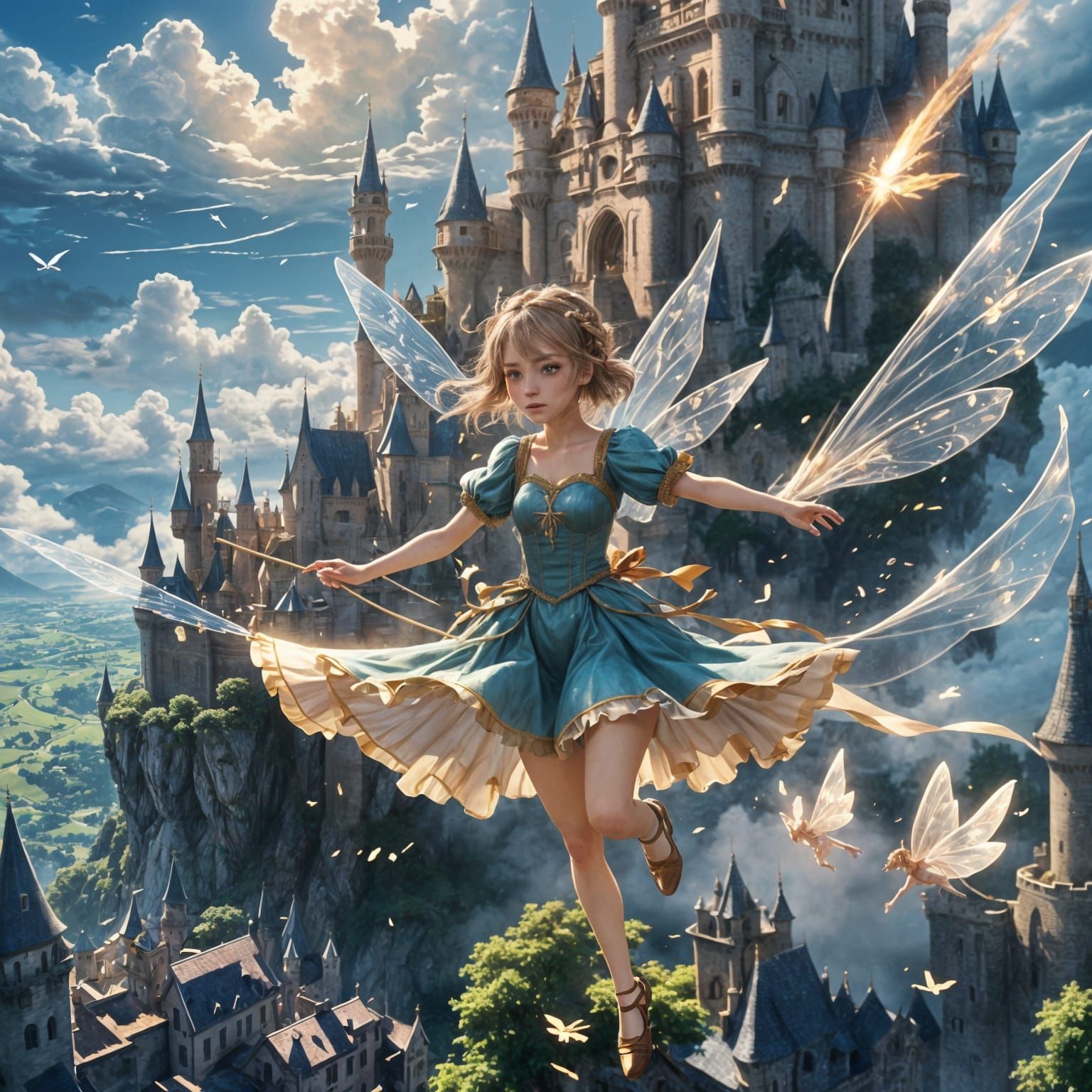 Ethereal Fairy Surveys Her Heavenly Domain
