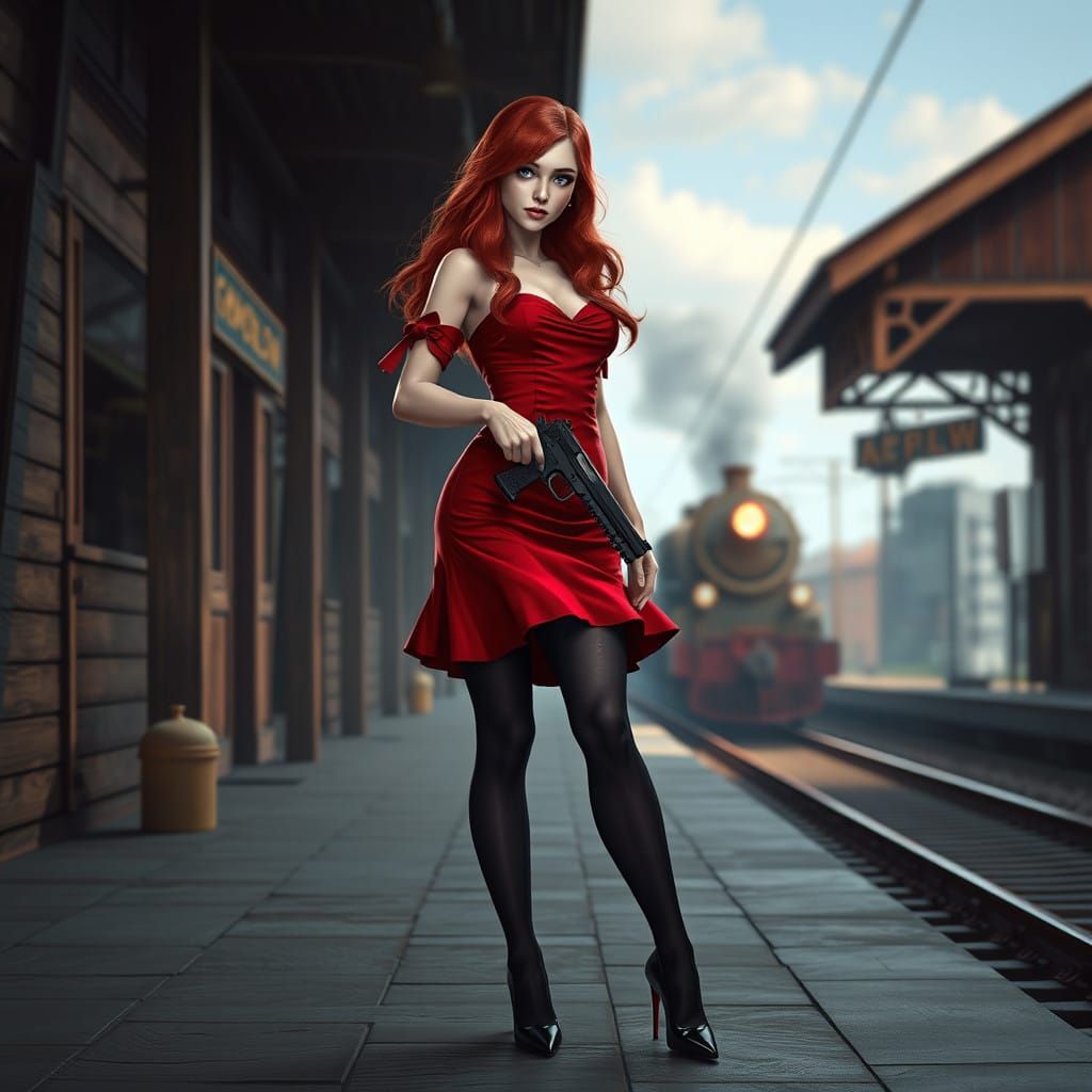 Wild West Salon Girl Steals the Daylight