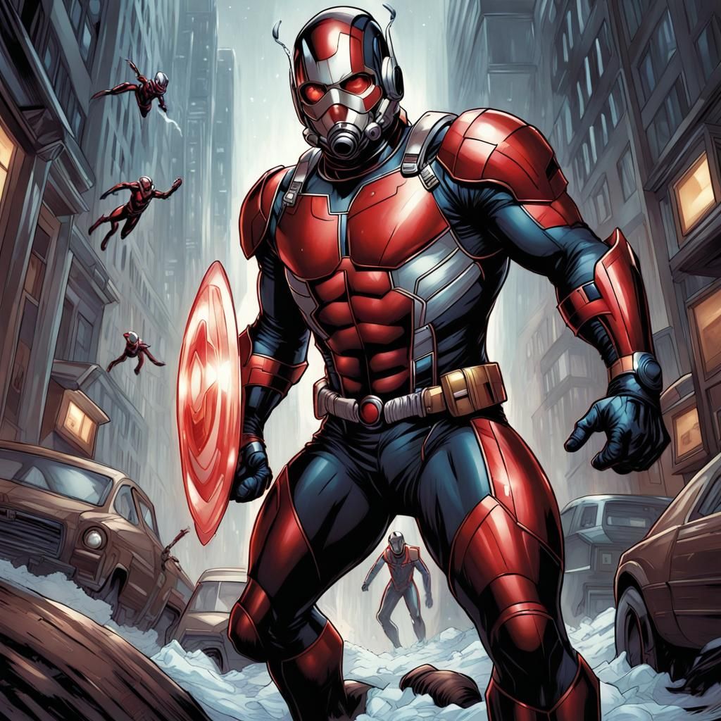 Ant-Man in Comic Book Art