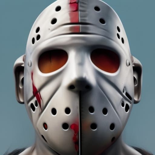 Surreal Horror Icon in Triadic Colors