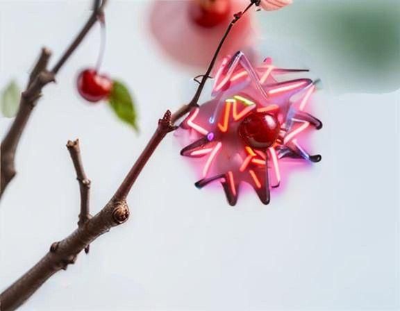 Hyperrealistic Neon Landscape with Intricate Details