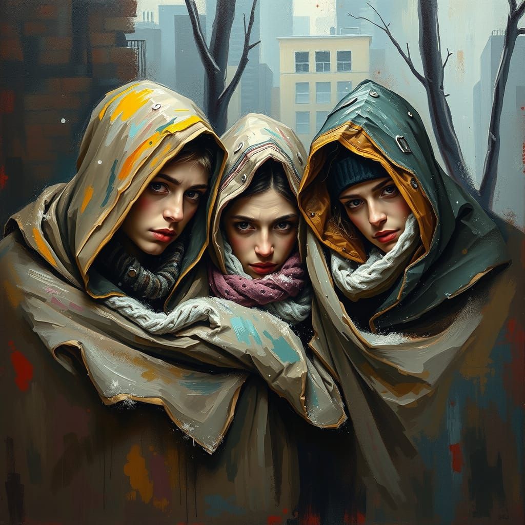 Homeless Youth Seek Work in Icy City