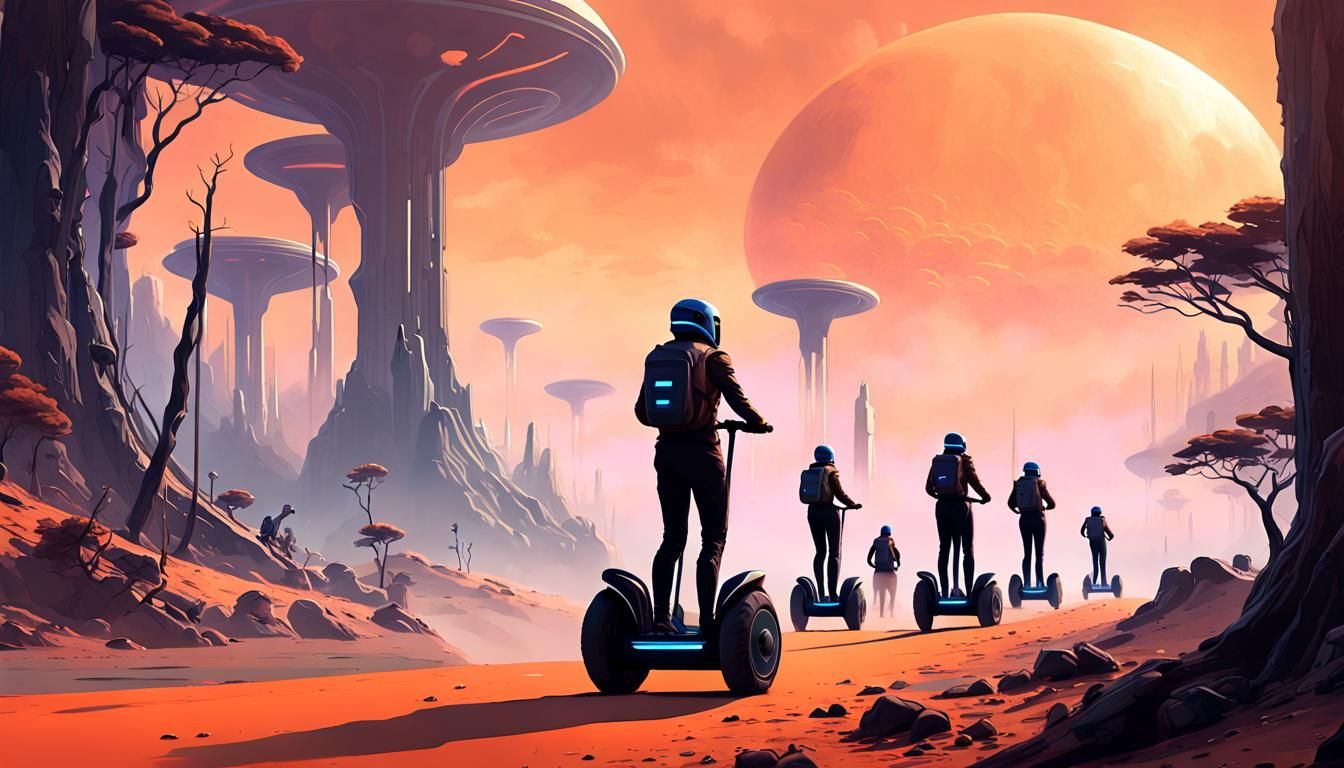 Cyberpunk Futurism: Hyper-Realistic Sci-Fi Planet Colony