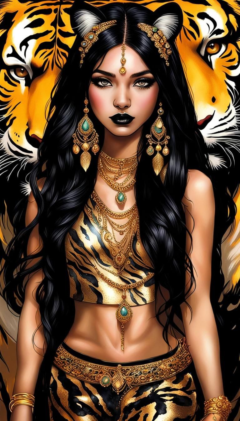 Goddess in Golden Splendor