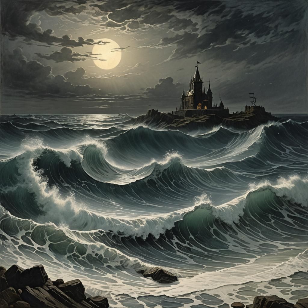 Whispers of Time in Ephemeral Landscapes, a Cyberpunk Aesthe...