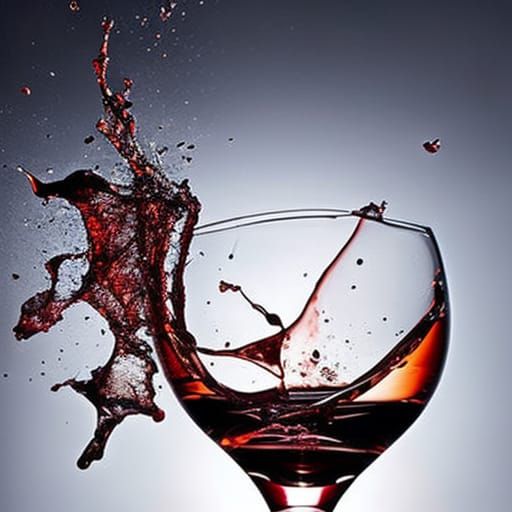 Shattering Glass and Wine in Mid-Air