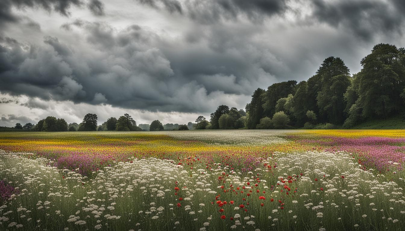 Lush Fields Bask in Soft, Ethereal Light