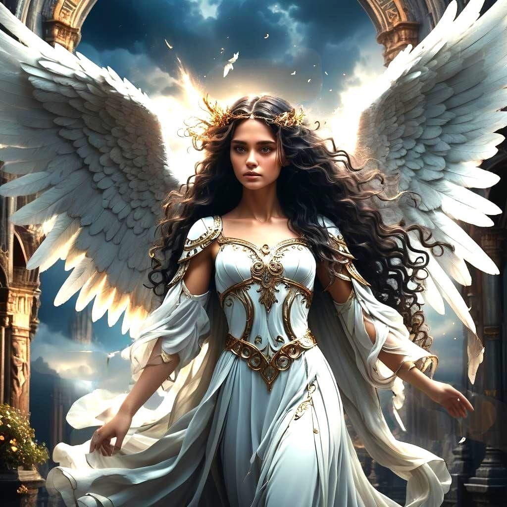 Stunning Angelic Vision in Epic Digital Painting