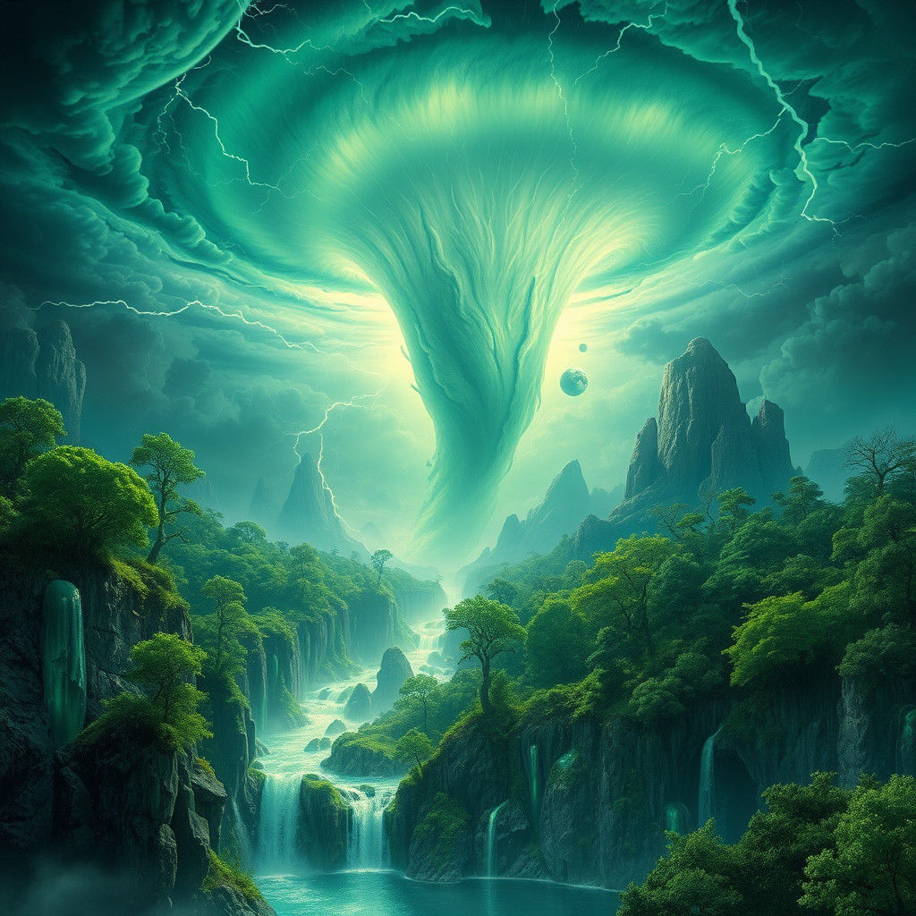Emerald Planet in Turbulent Cosmic Storm